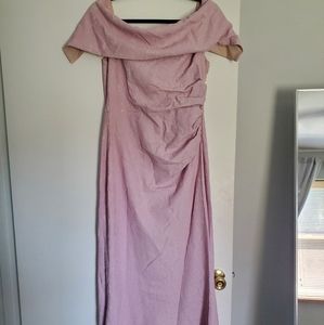 David's bridal lace off the shoulder dress